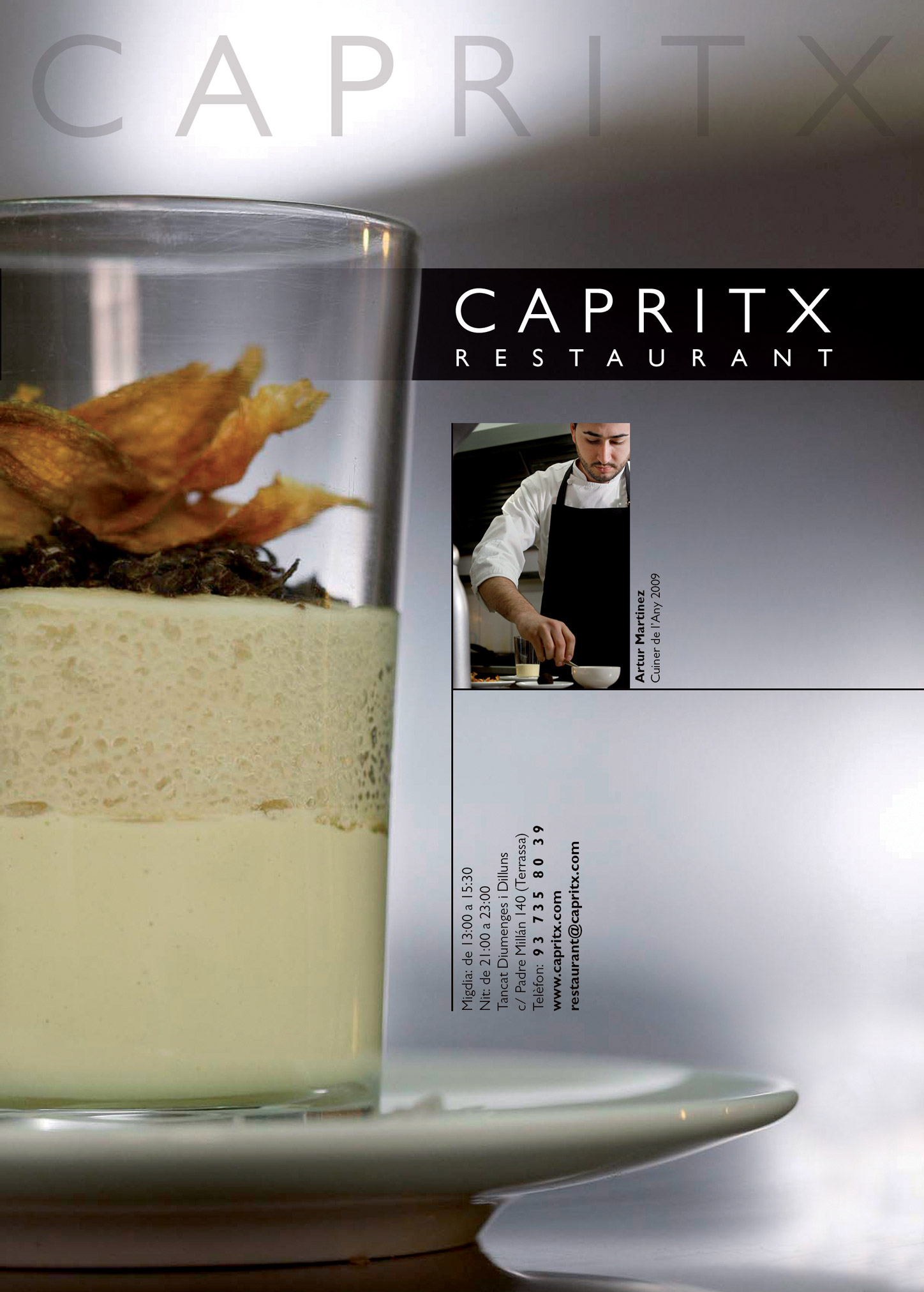 Diseño gráfico para el restaurante Capritx